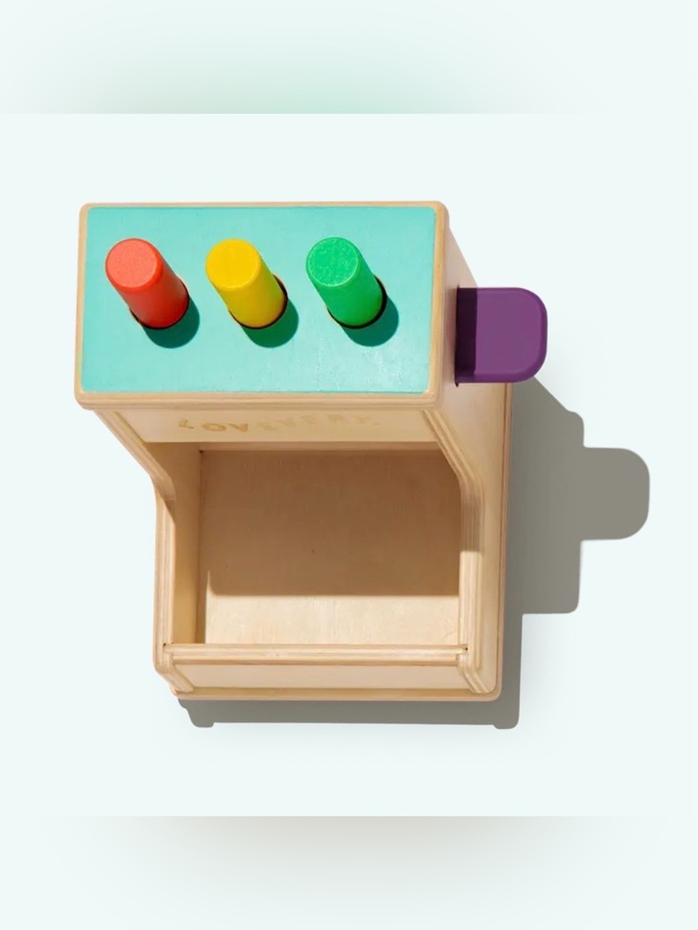 LOVEVERY Wooden Peg Drop Toy - Like New!